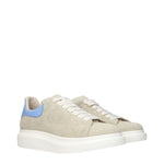 Alexander McQueen Sneakers Men Suede Beige/Sky