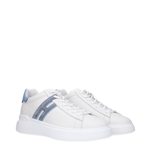 Hogan Men's Sneakers in Leather White/Cornflower