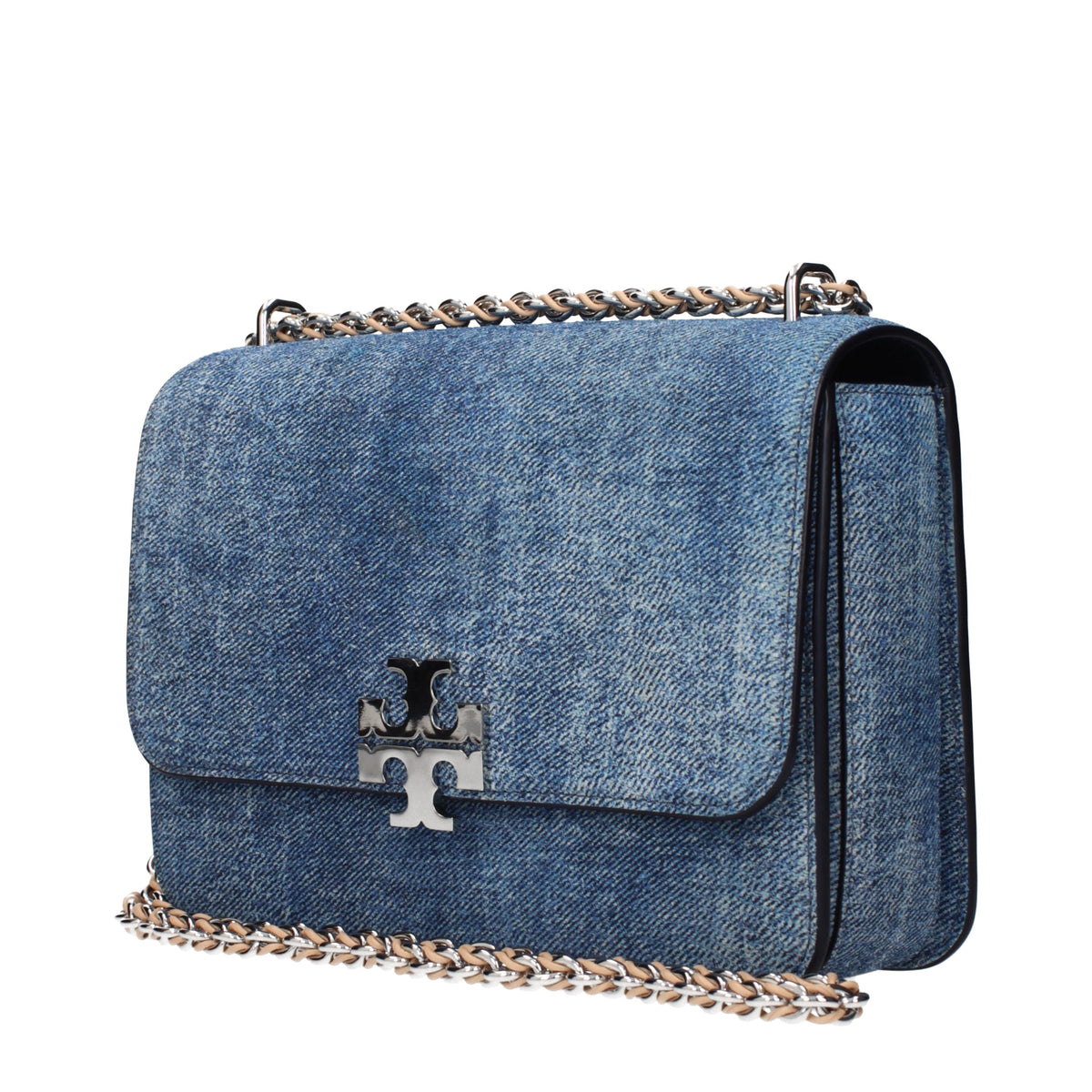 Tory Burch Shoulder Bags Women Suede Blue/Ocean