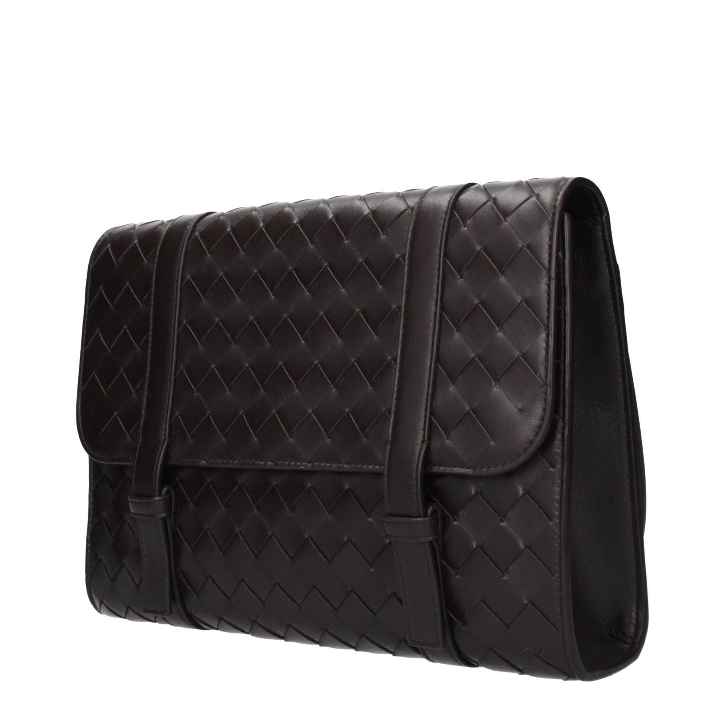 Bottega Veneta Men's Crossbody Bags Leather Chocolate