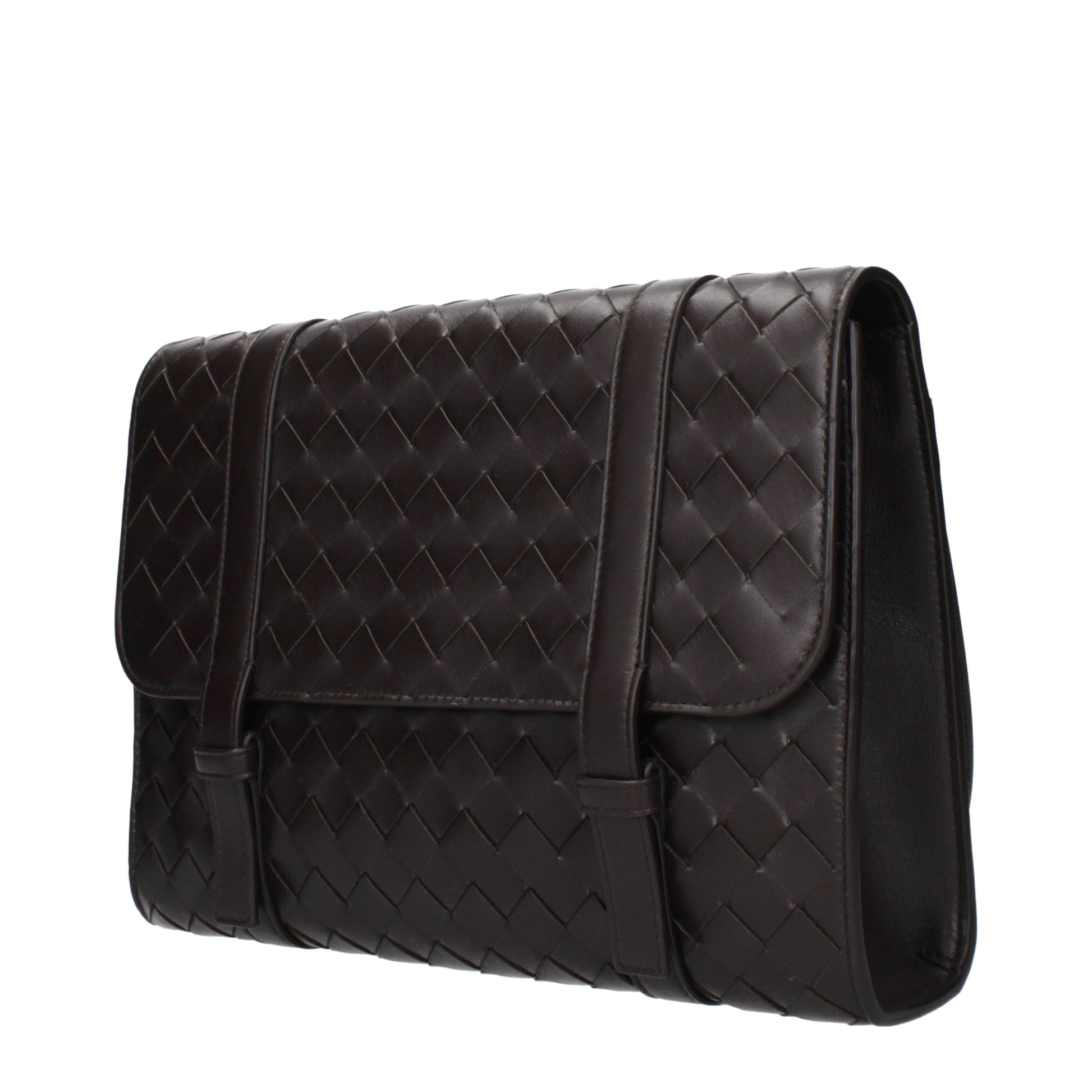 Bottega Veneta Men's Crossbody Bags Leather Chocolate