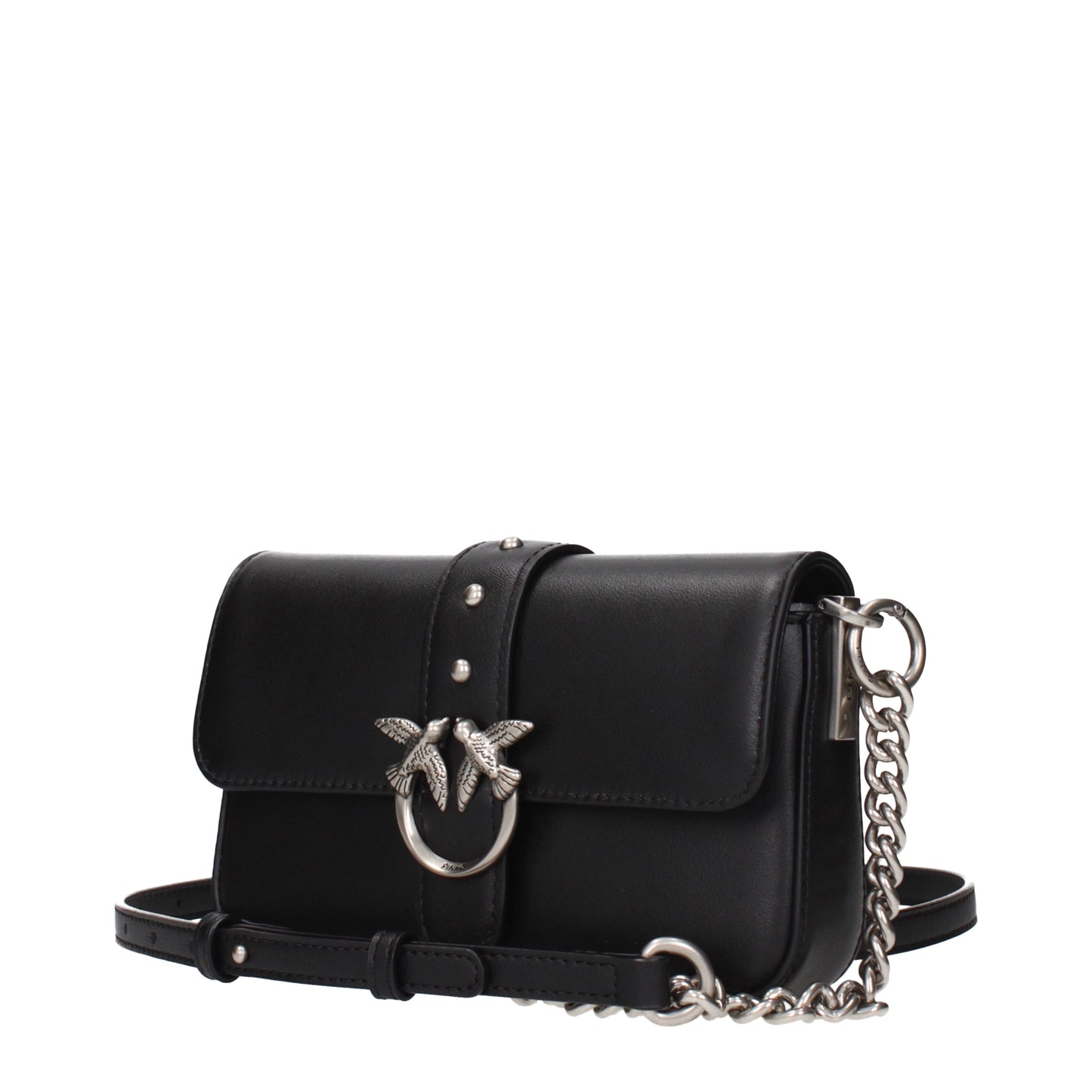 Pinko Crossbody Bags Women Leather Black