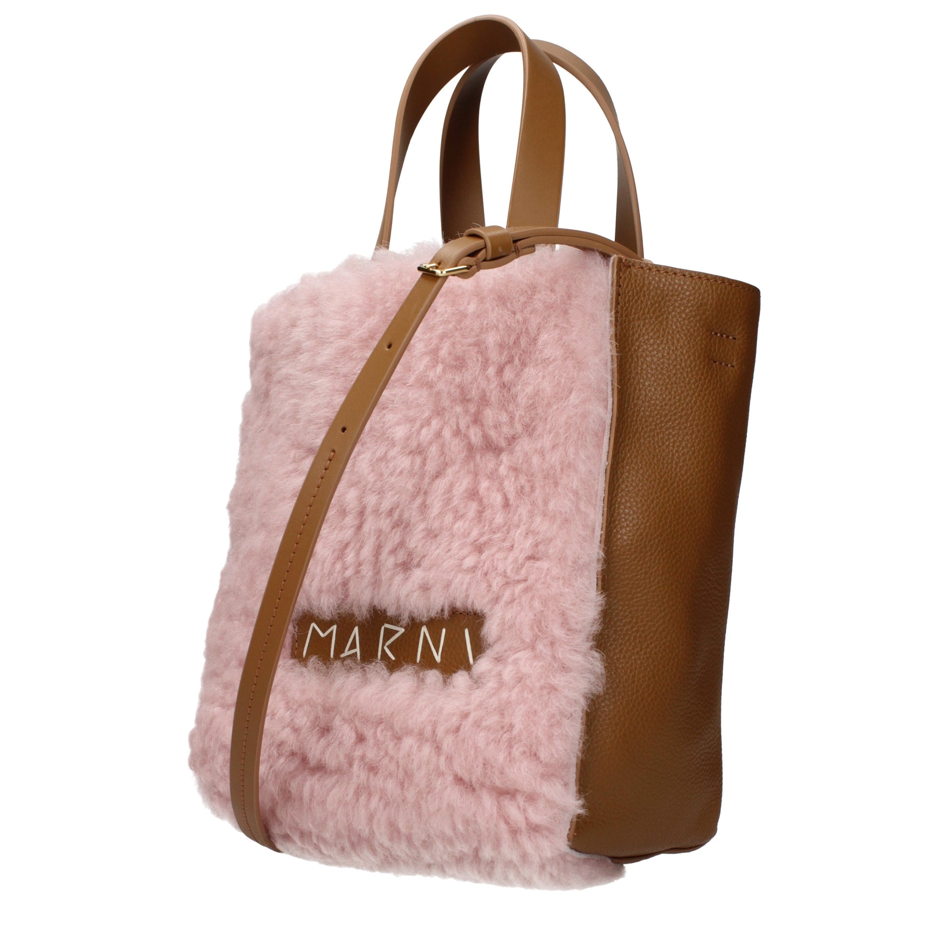Marni Handbags Women Leather Pink/Brown