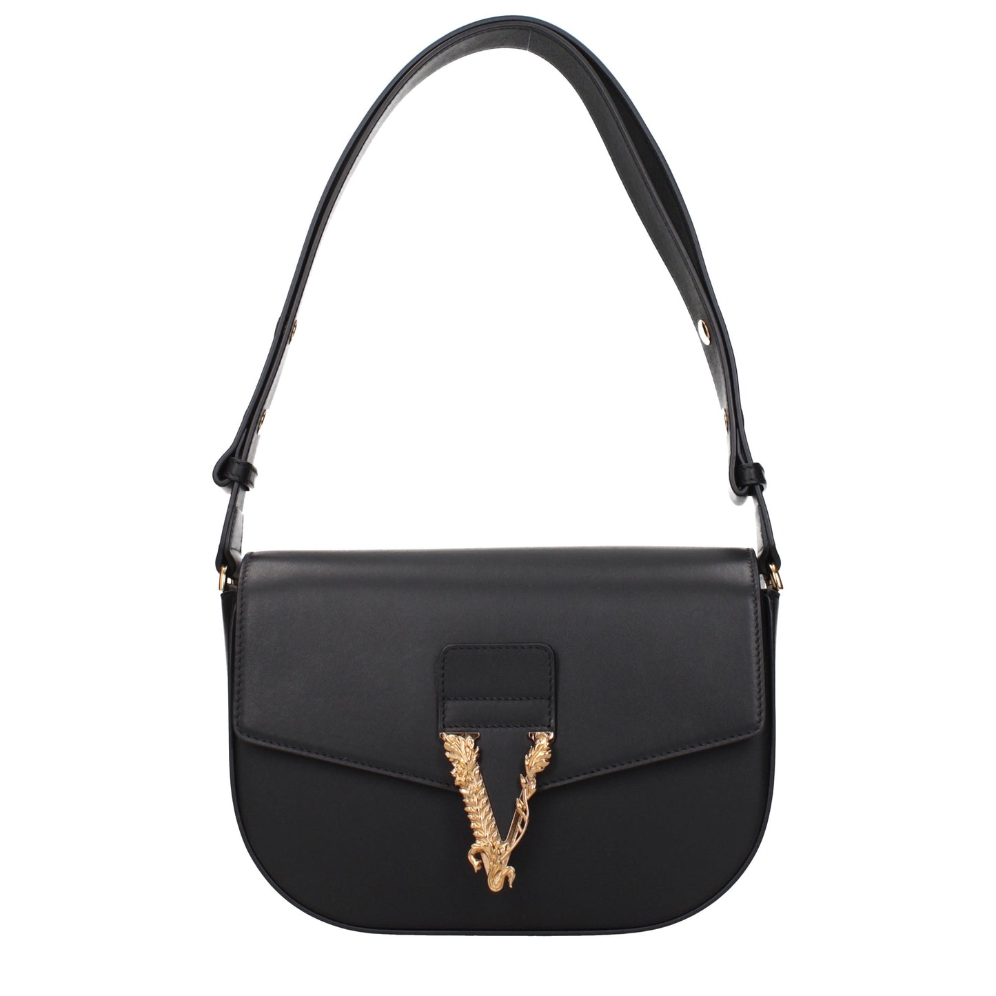 Versace Crossbody Bags Women Leather Black