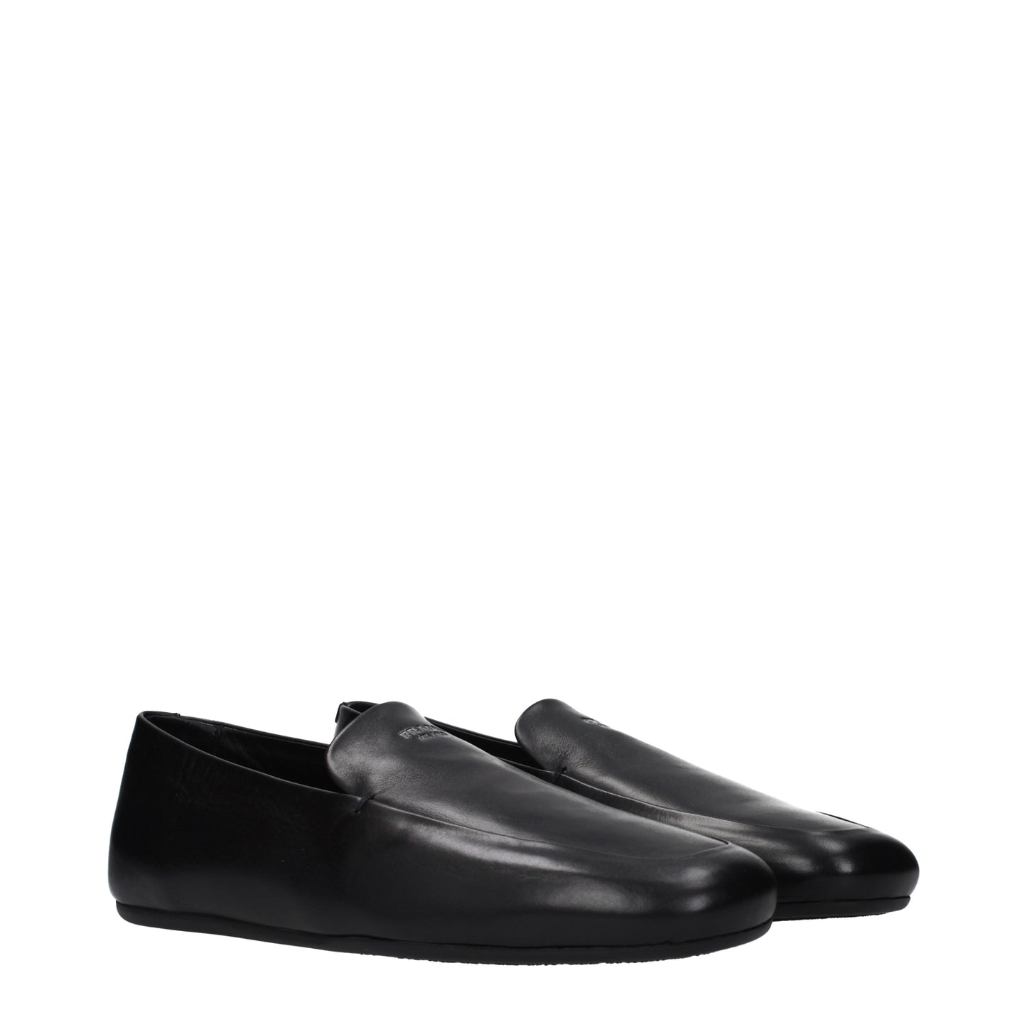Prada Loafers Men Leather Black