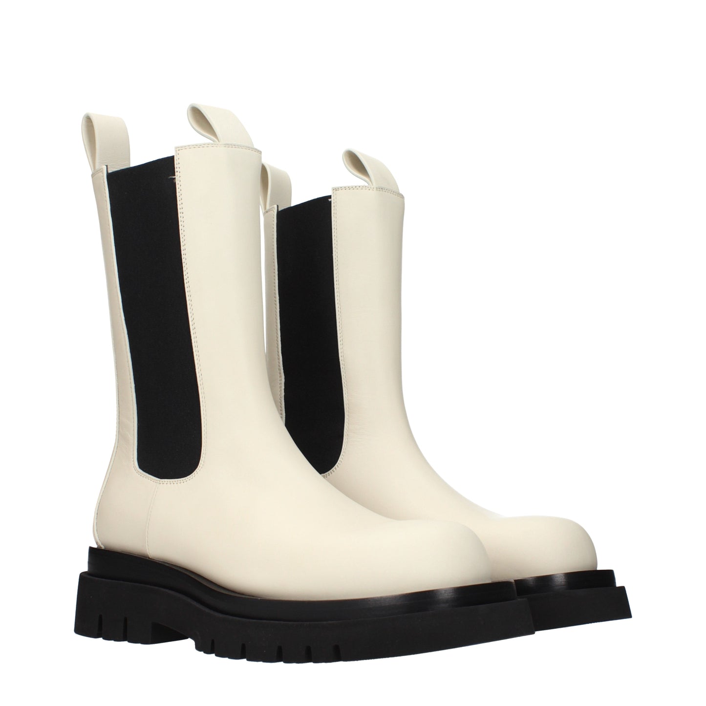 Bottega Veneta Ankle Boots Women Leather Beige/Sea Salt