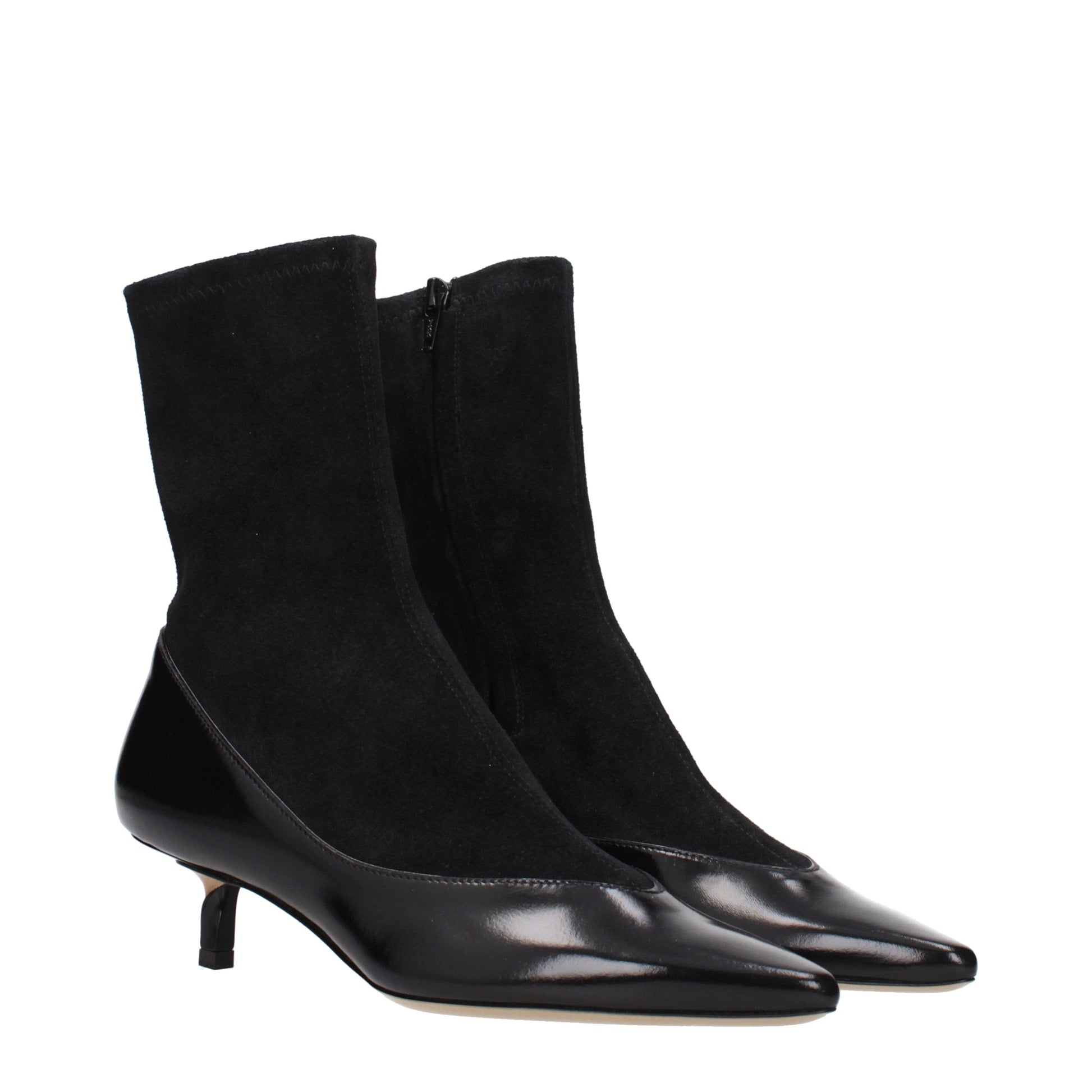 Jacquemus Ankle Boots Women Suede Black