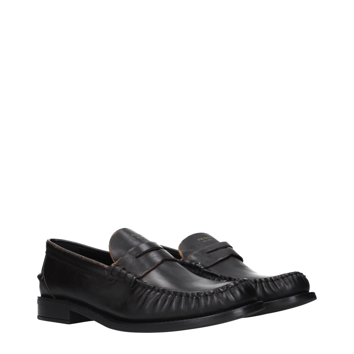 Prada Loafers Women Leather Black/Leather