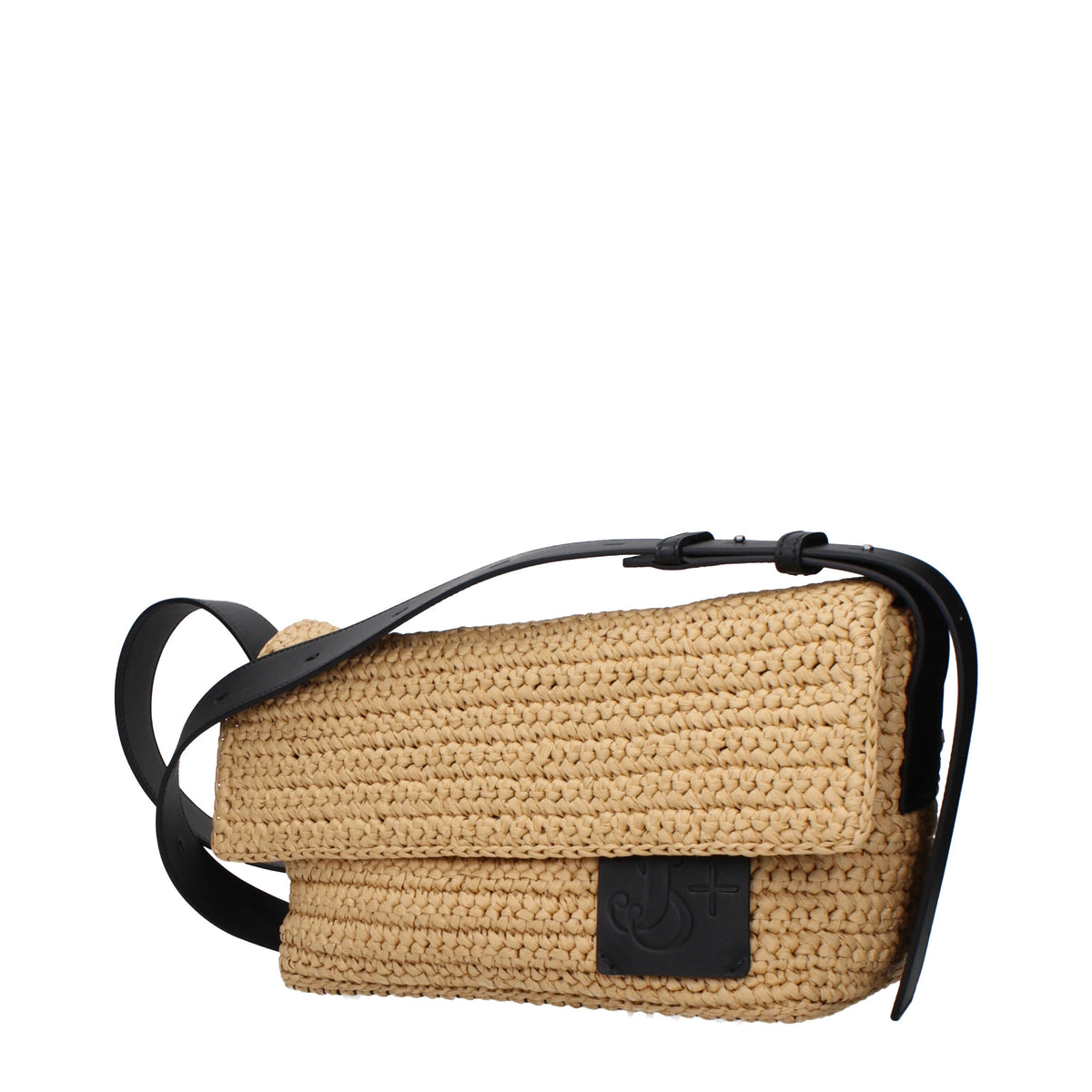Jil Sander Crossbody Bags Women Raffia Beige/Black