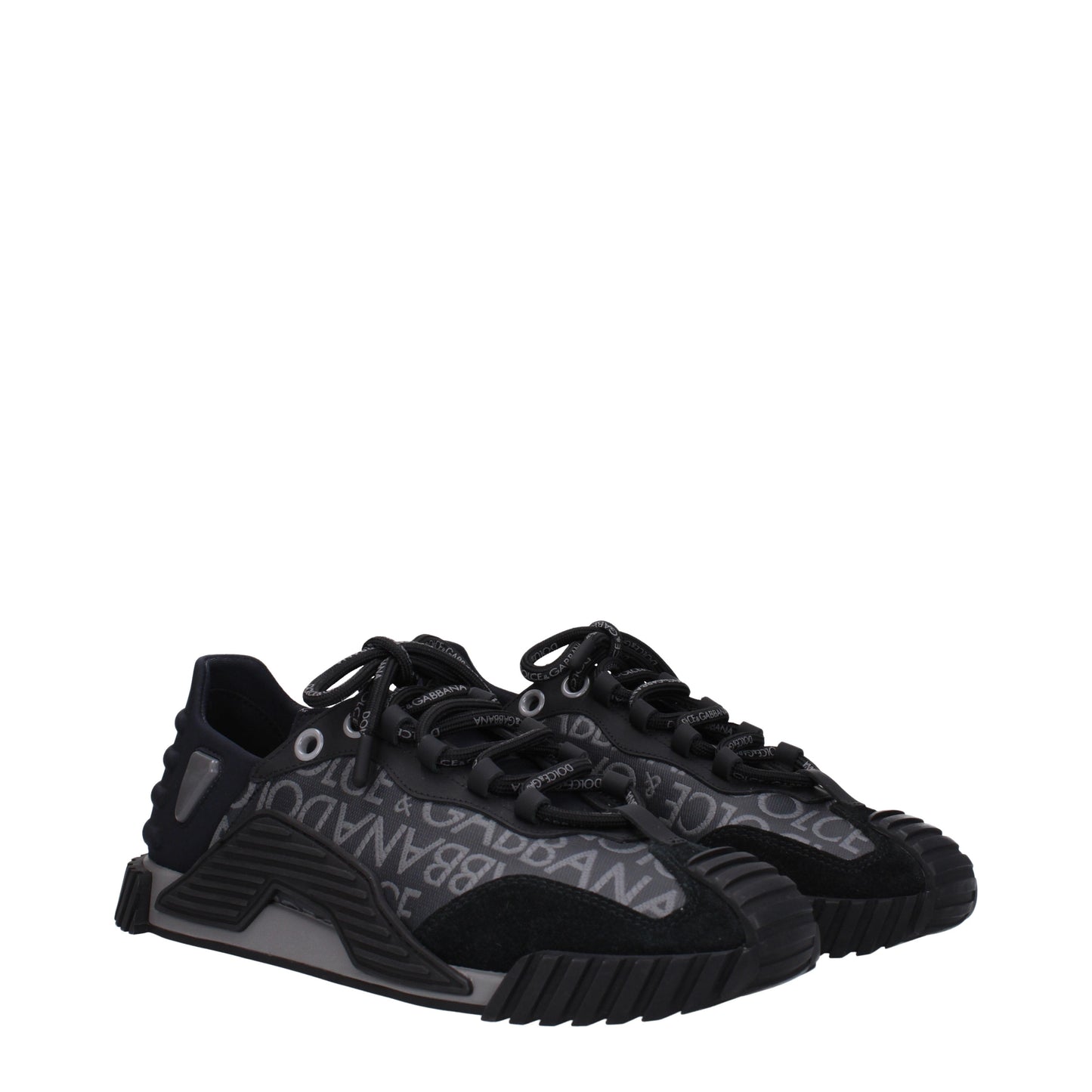 Dolce&Gabbana Men's Sneakers in Fabric  Black/Grey