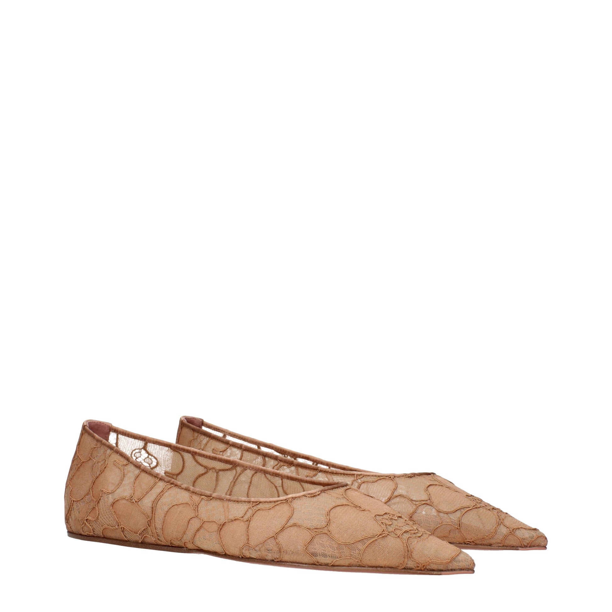 Amina Muaddi Women's Ballet Flats Fabric