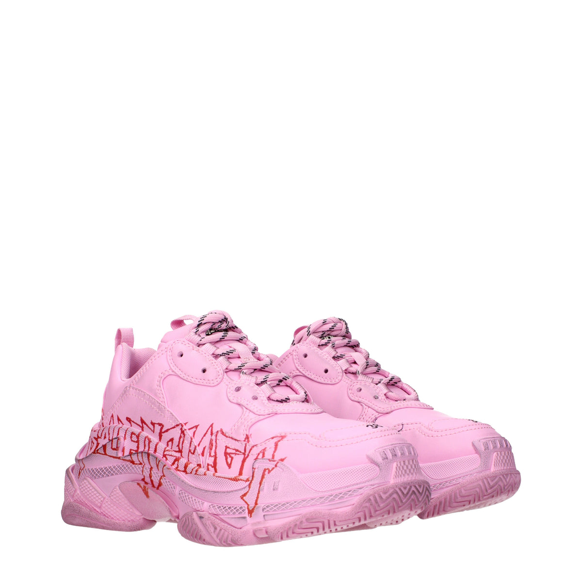 Balenciaga Sneakers Women Leather Pink/Black