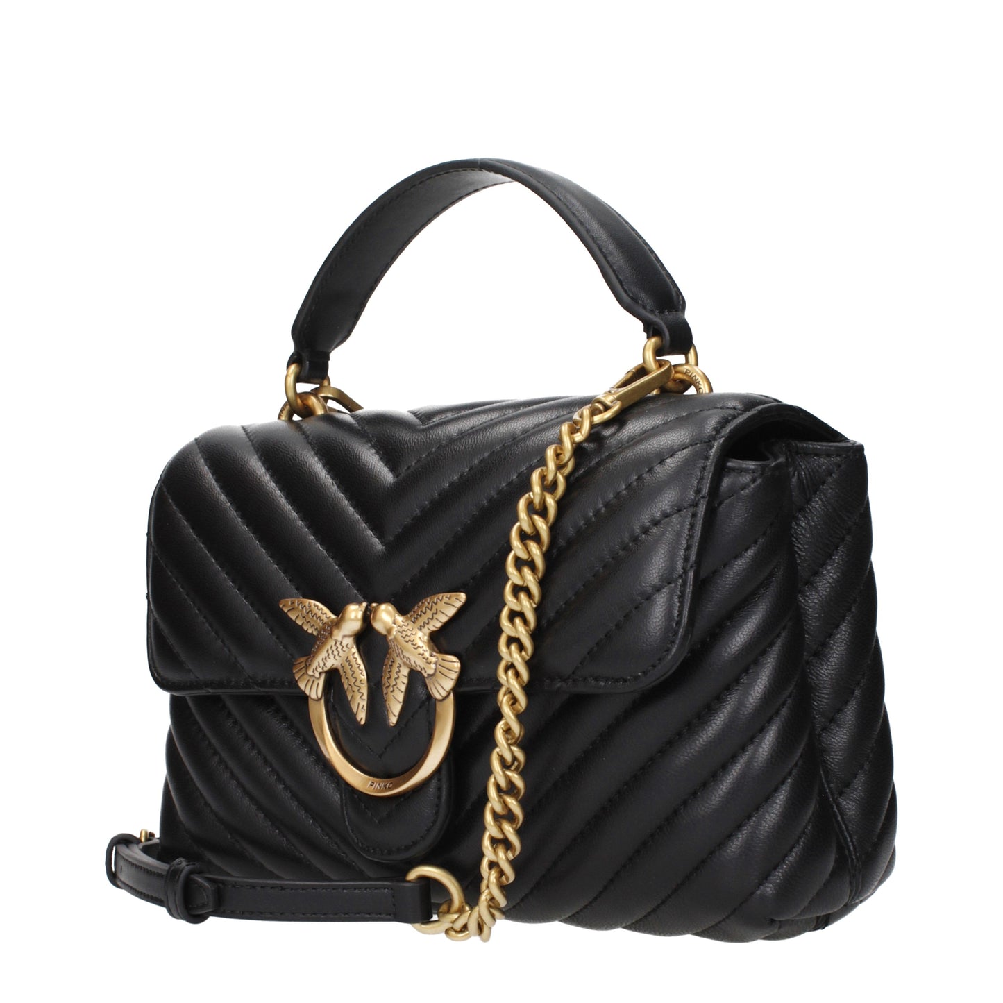 Pinko Handbags Women Leather Black