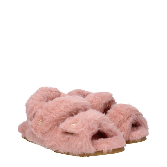 Max Mara Women's Sandals in Eco Fur Pink/Blush