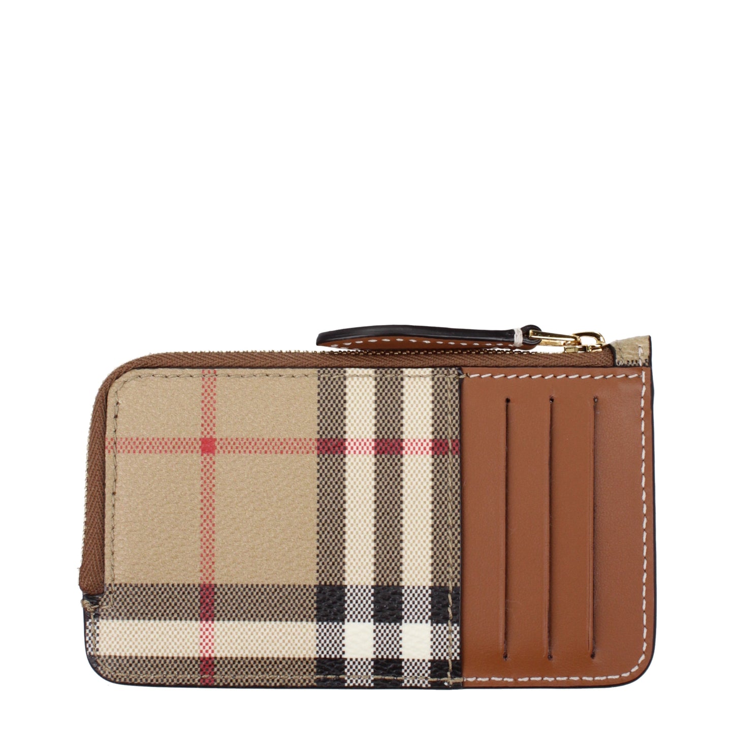 Burberry Coin Purses Women Fabric  Beige/Brown