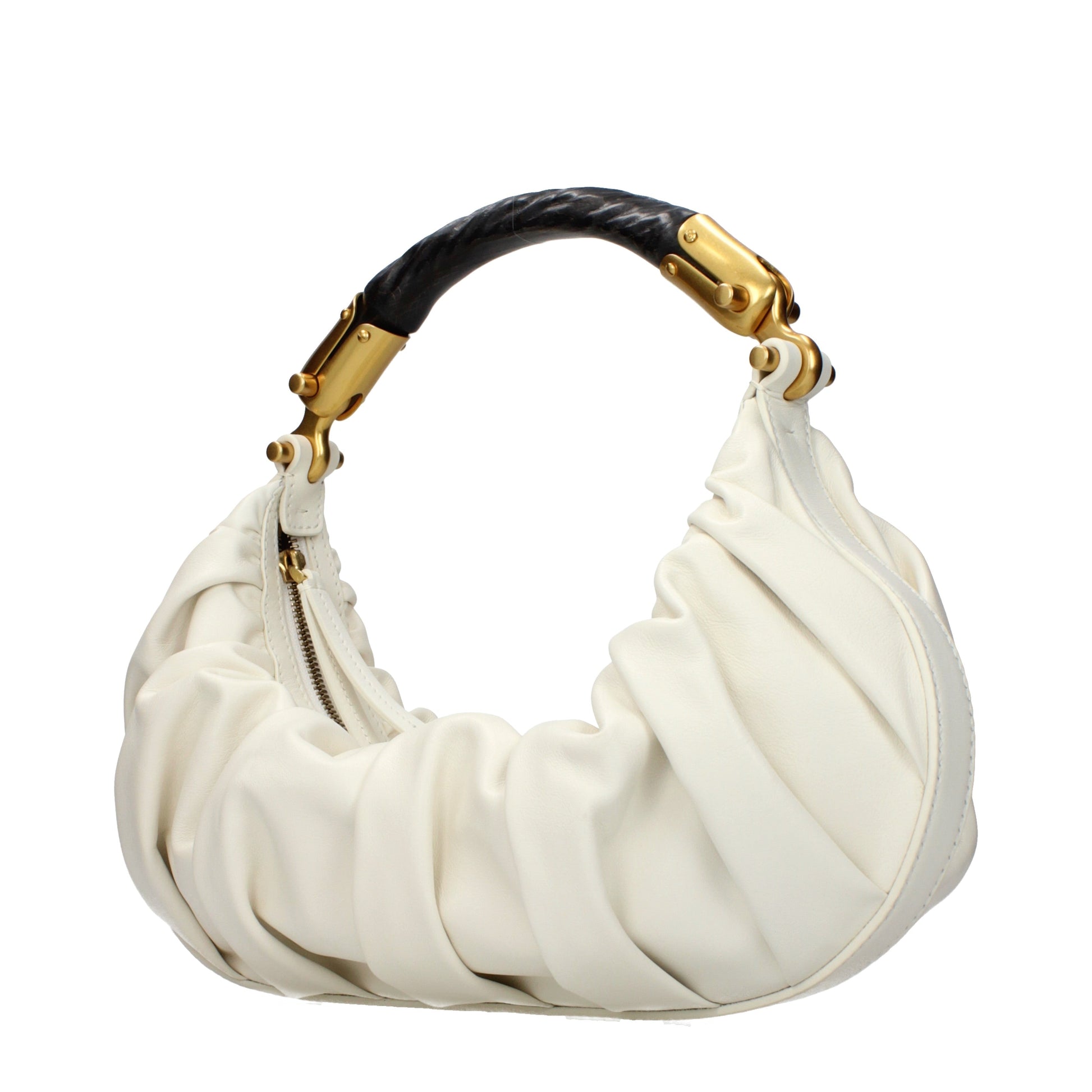 Balmain Handbags Women Leather Beige/Cream