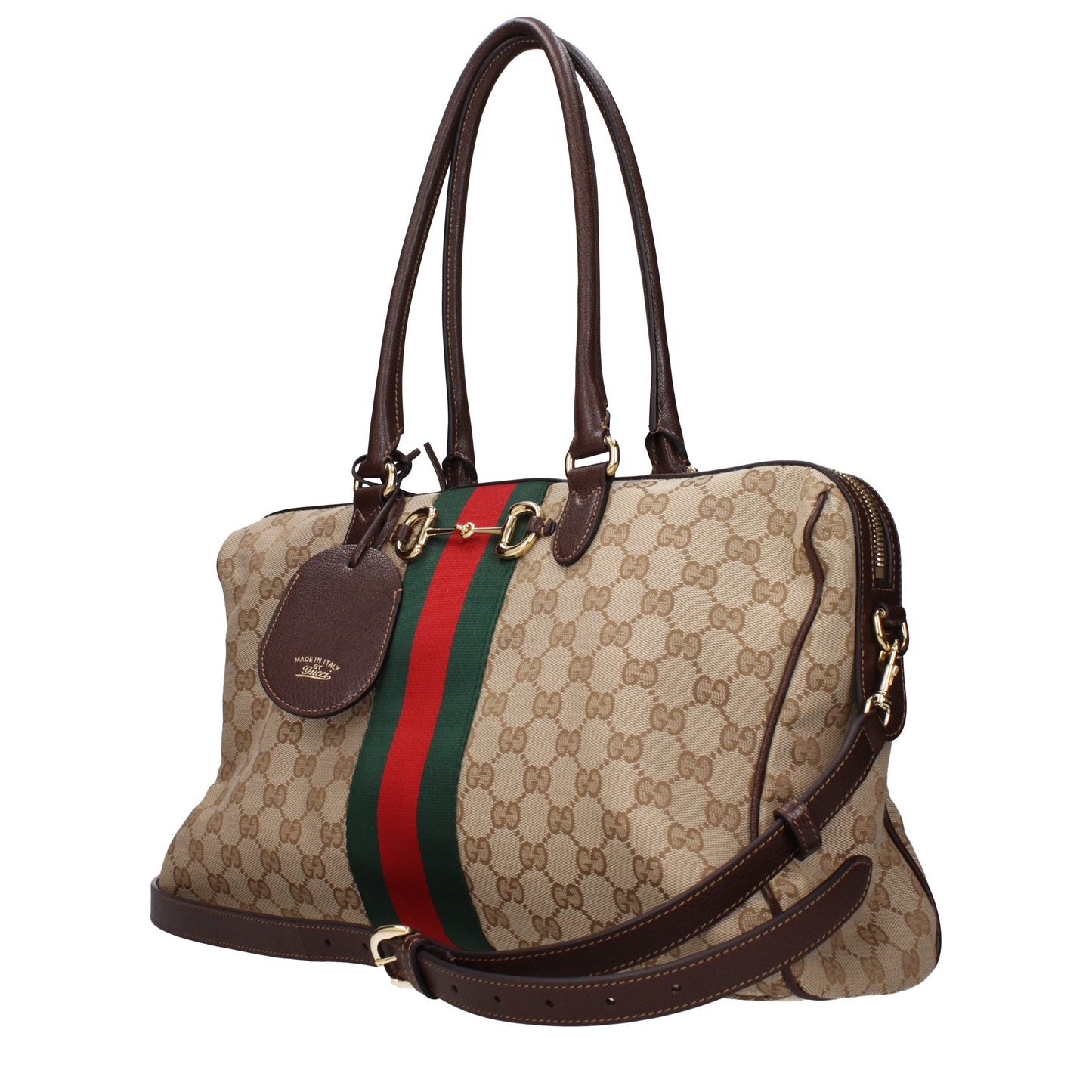 Gucci Shoulder Bags Women Fabric  Beige/Brown
