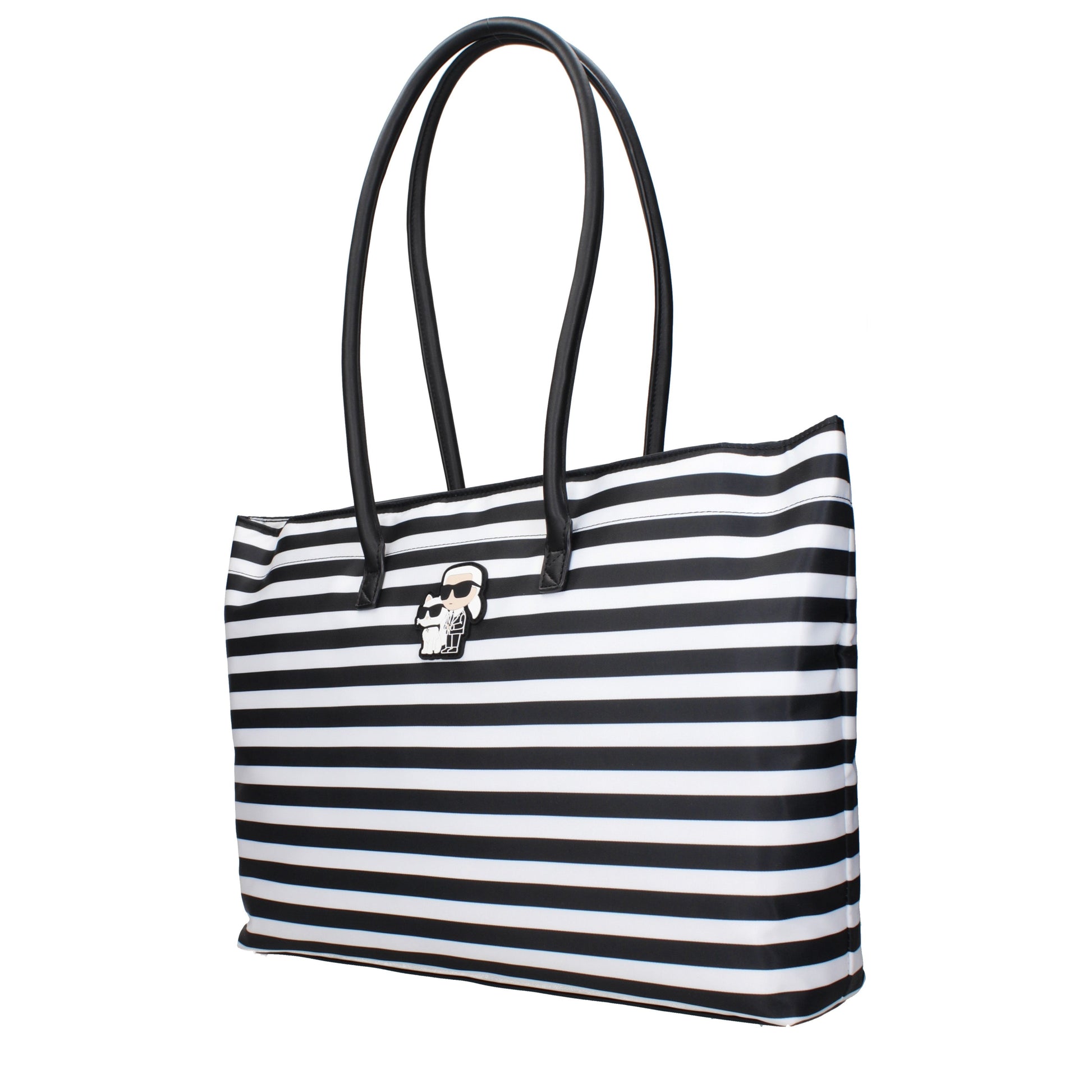 Karl Lagerfeld Shoulder Bags Women Fabric  Black/White