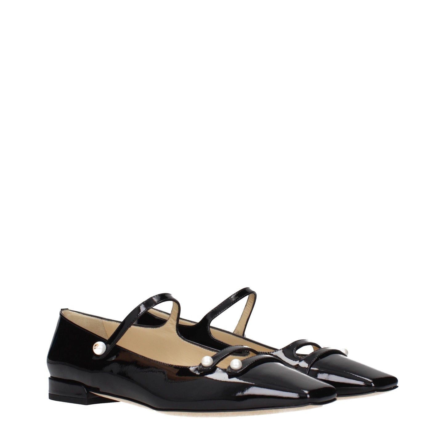Jimmy Choo Ballet Flats Women Patent Leather Black