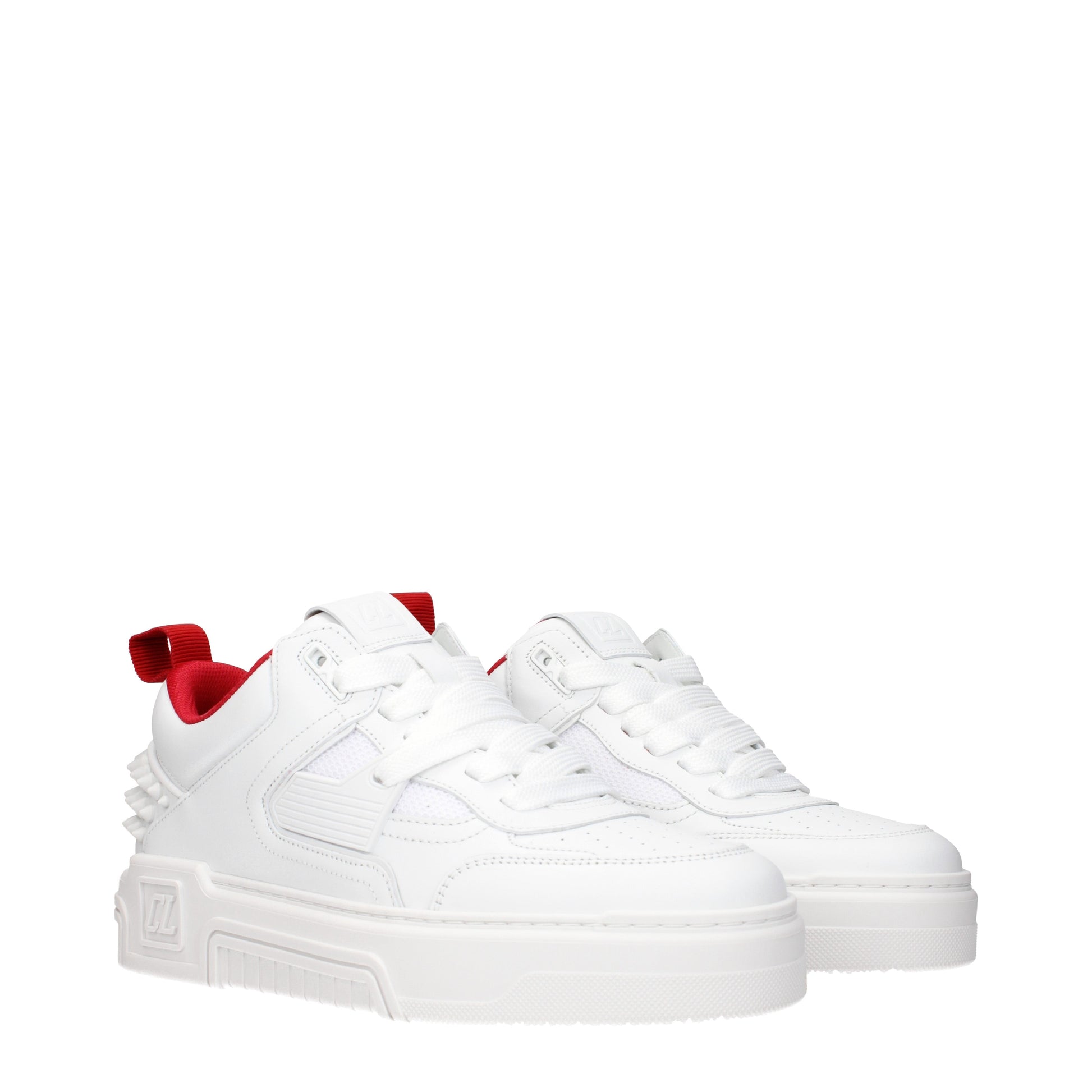 Louboutin Sneakers Men Leather White