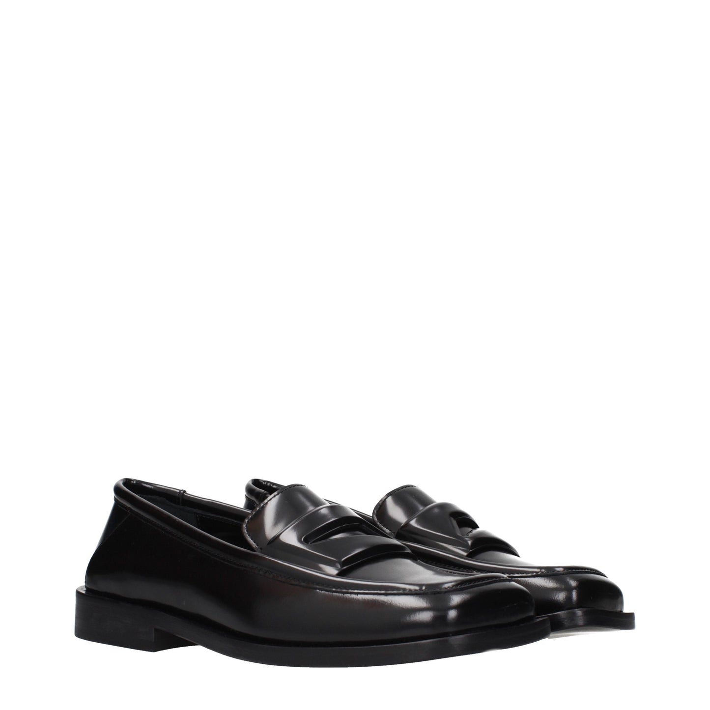 The Attico Loafers Women Leather Black