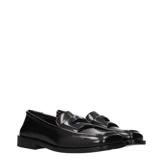 The Attico Loafers Women Leather Black