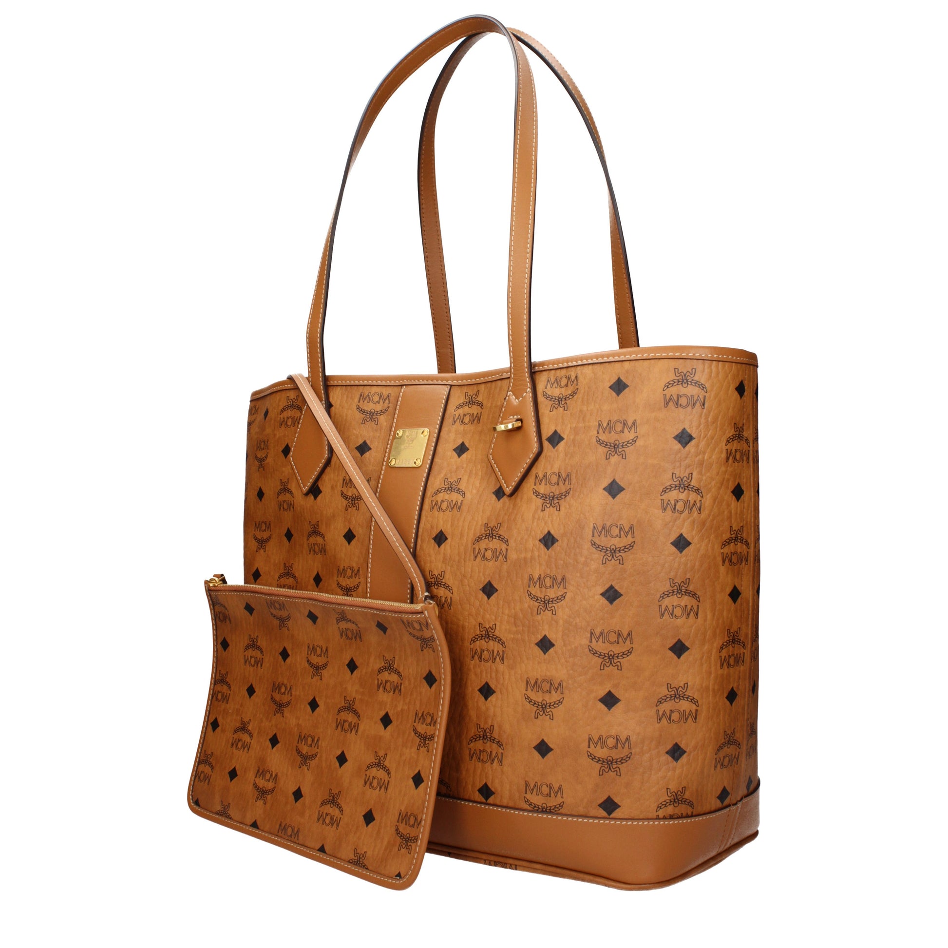 MCM Shoulder Bags Women Fabric  Brown/Cognac