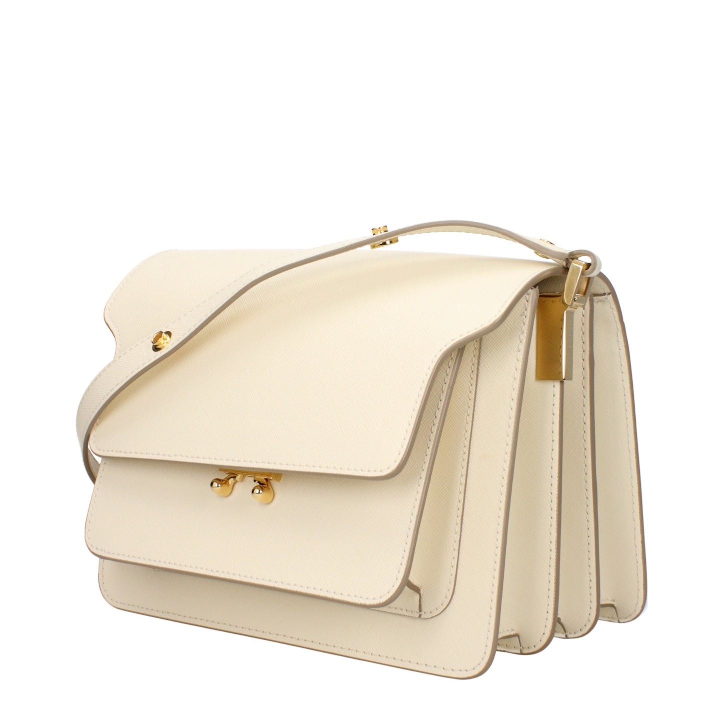 Marni Shoulder Bags Women Leather Beige/Talc