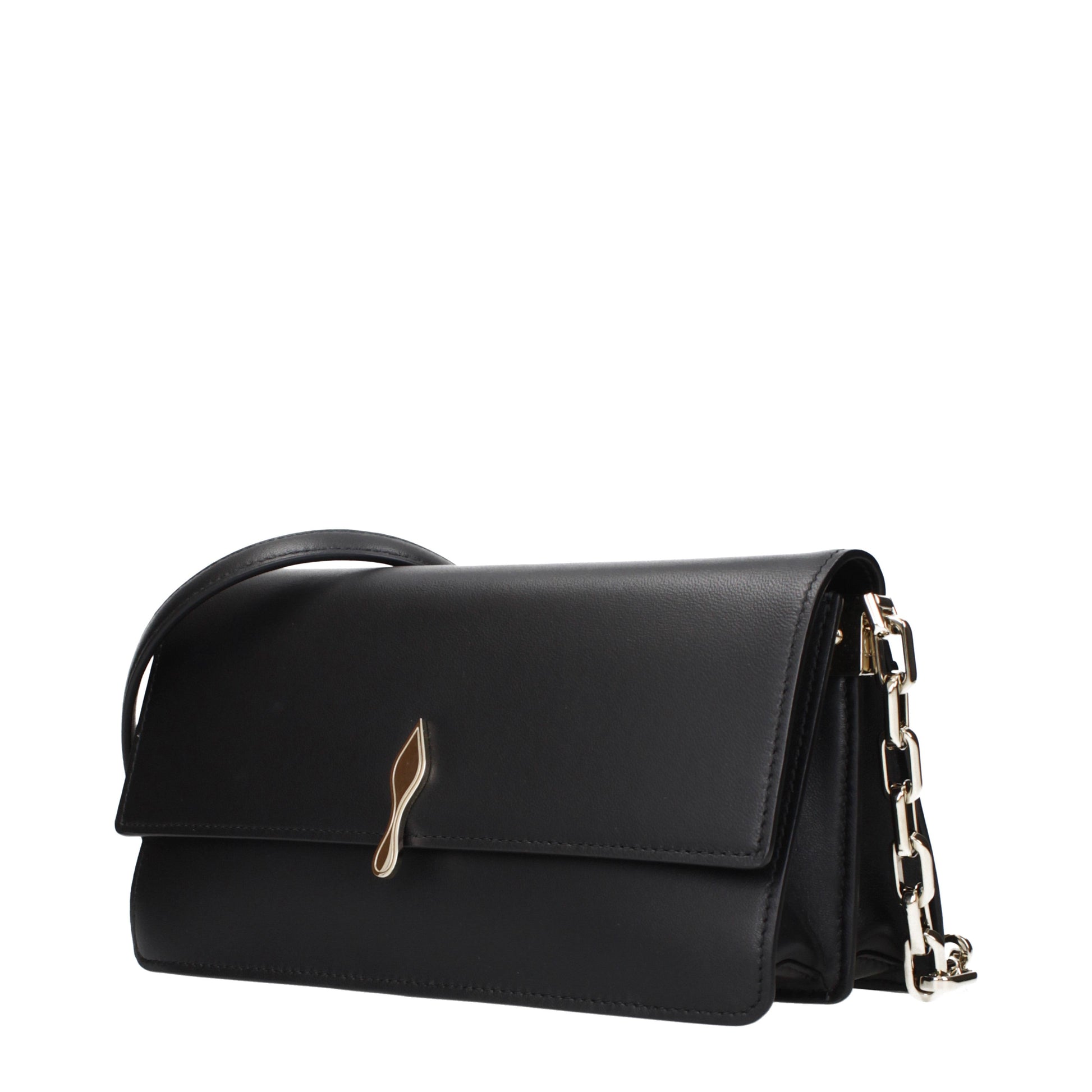 Louboutin Crossbody Bags Women Leather Black