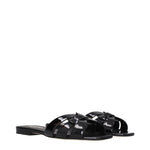 Saint Laurent Slippers and Clogs Women Patent Leather Black
