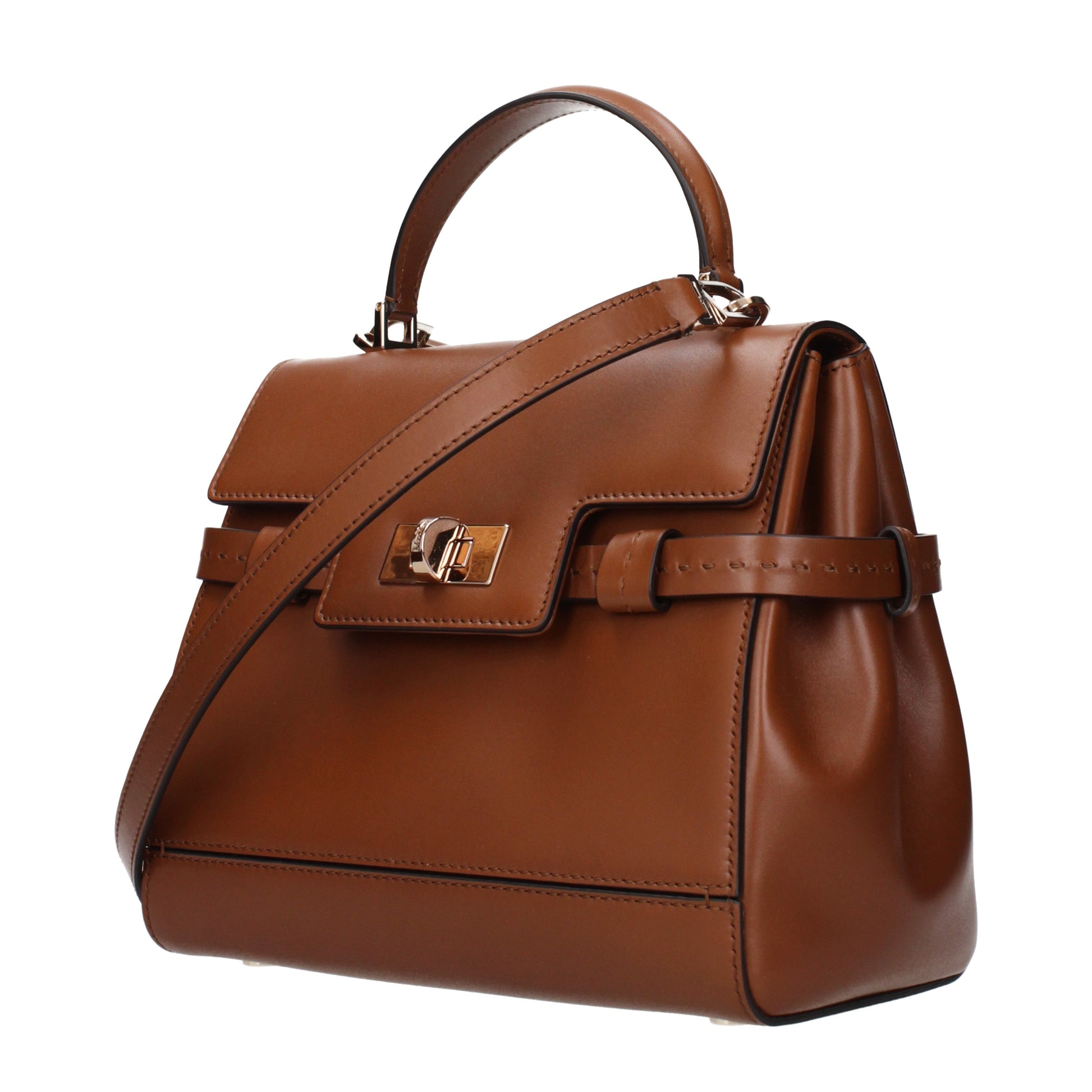 Max Mara Handbags Women Leather Brown