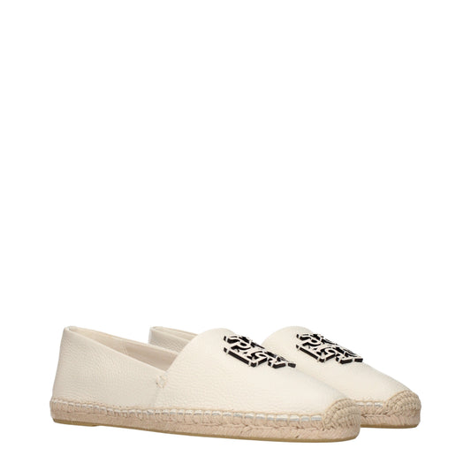 Tory Burch Espadrilles Women Leather Beige/Light Cream