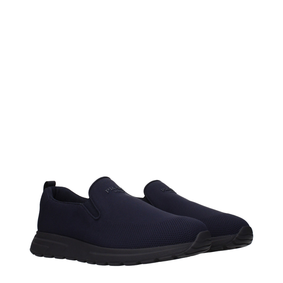 Prada Sneakers Men Fabric  Blue/Blue Navy