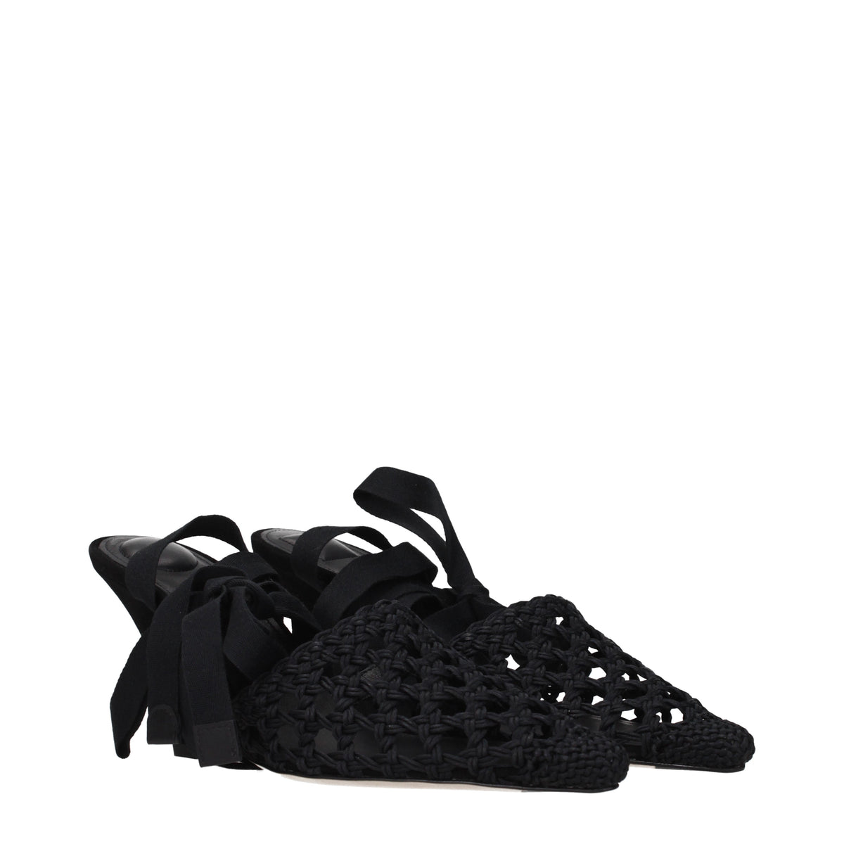 Jacquemus Sandals Women Fabric  Black