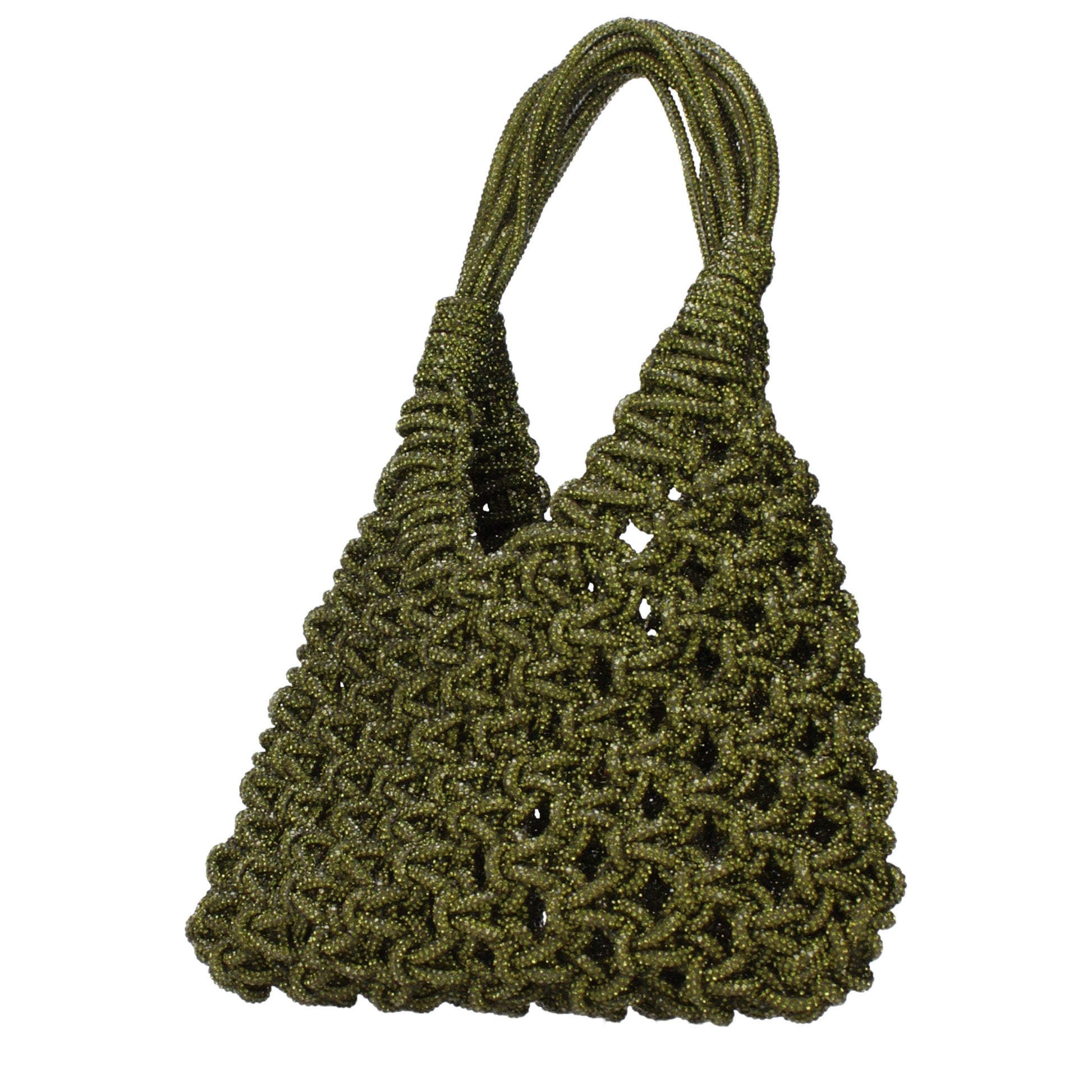 Hibourama Handbags Women Rhinestone Green/Khaki