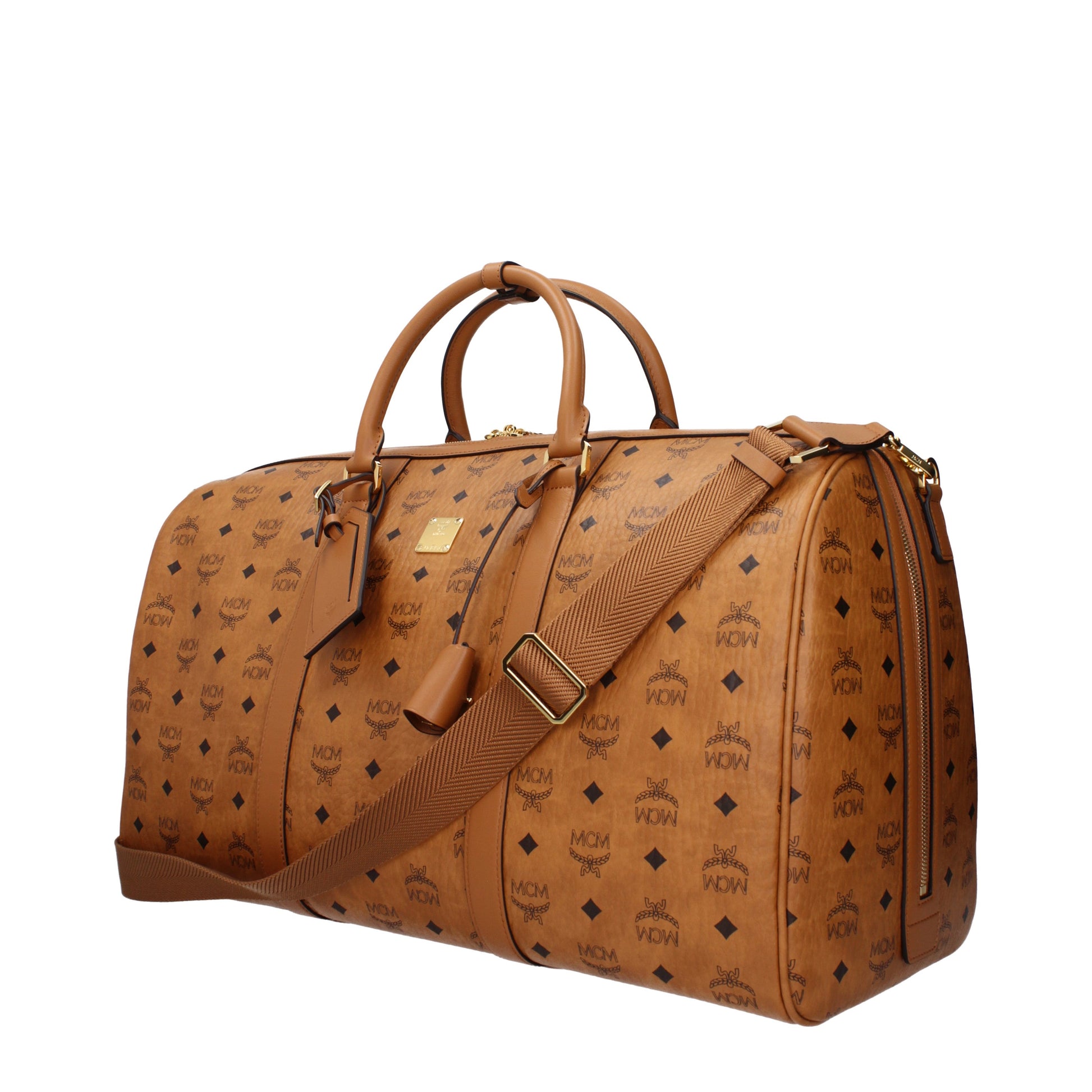 MCM Travel Bags Men Fabric  Brown/Cognac