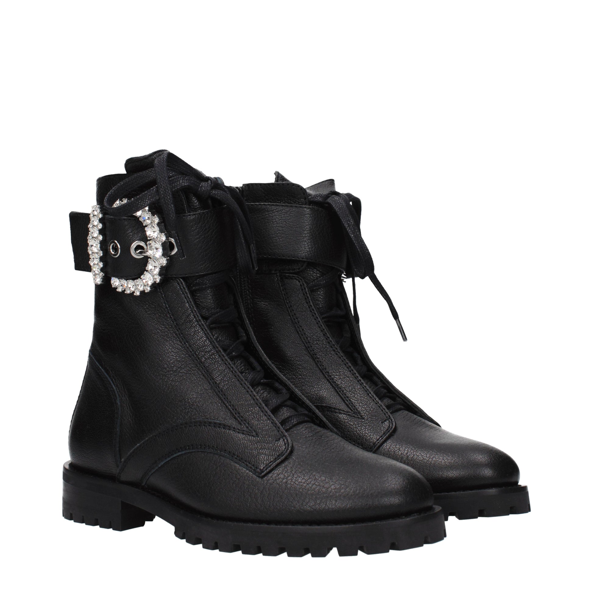 Jimmy Choo Ankle Boots Women Leather Black