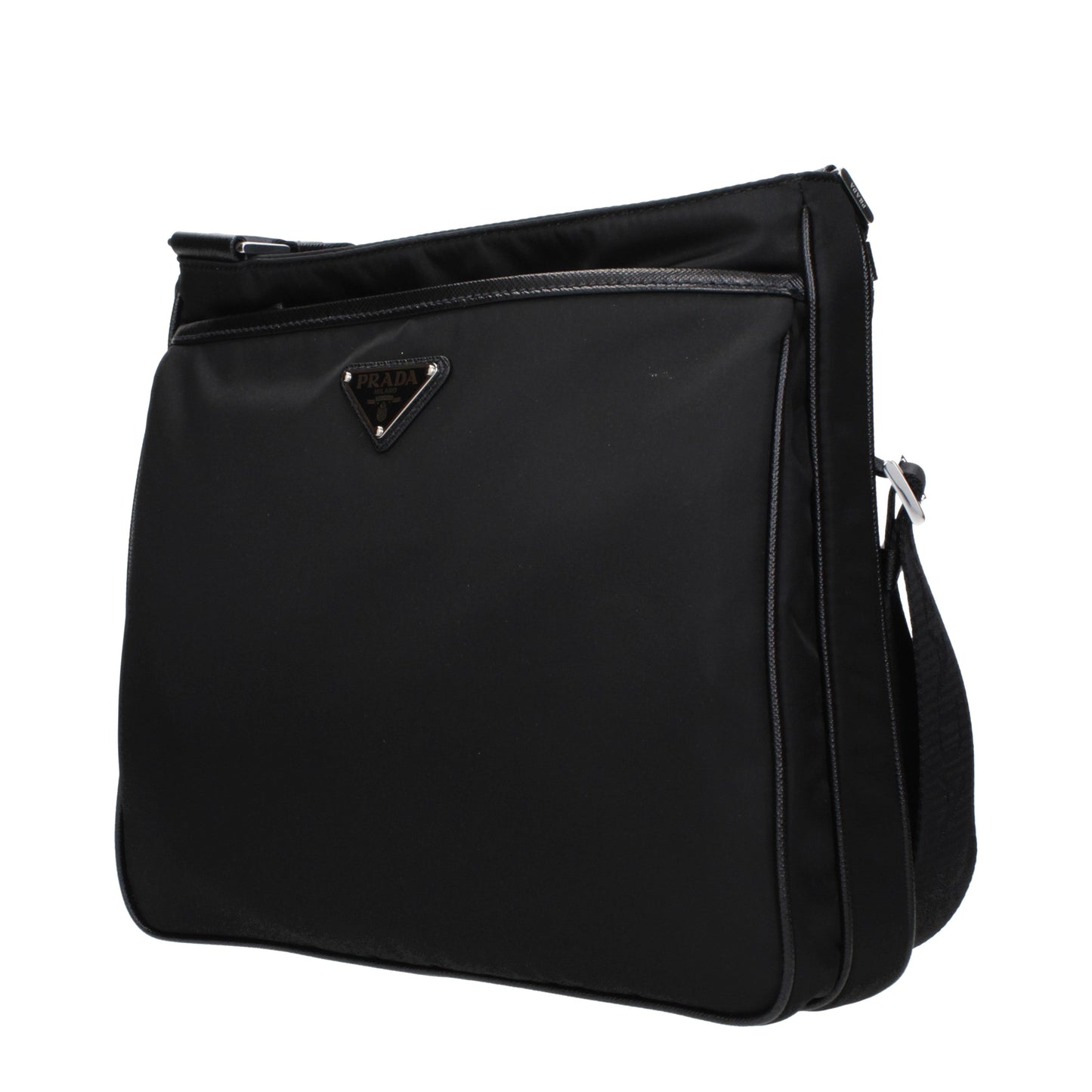 Prada Crossbody Bags Men Fabric  Black