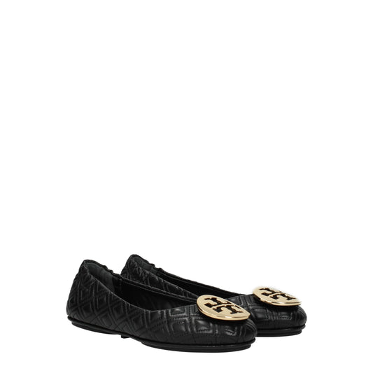 Tory Burch Women's Ballet Flats in Leather Black