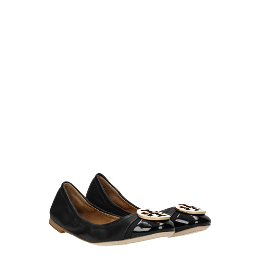 Tory Burch Women's Ballet Flats in Leather Black