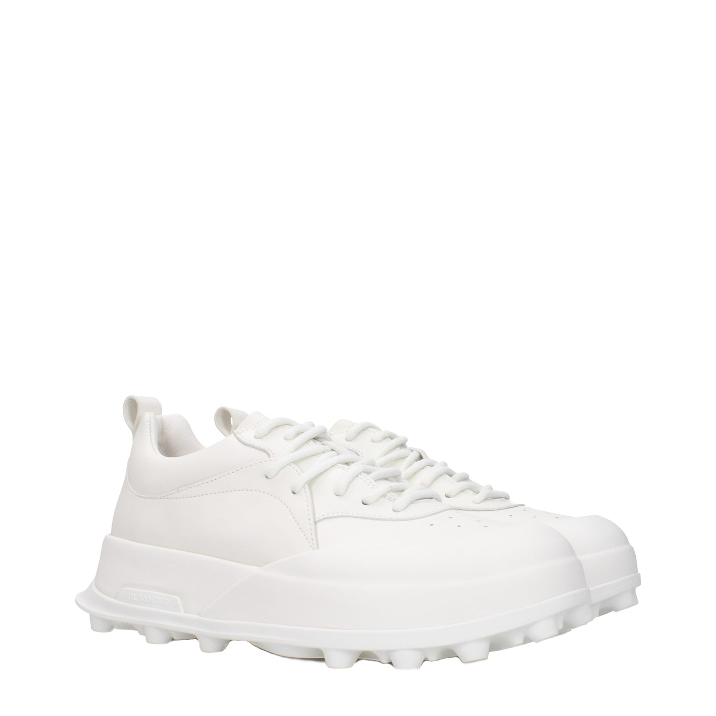 Jil Sander Men's Sneakers in Leather White