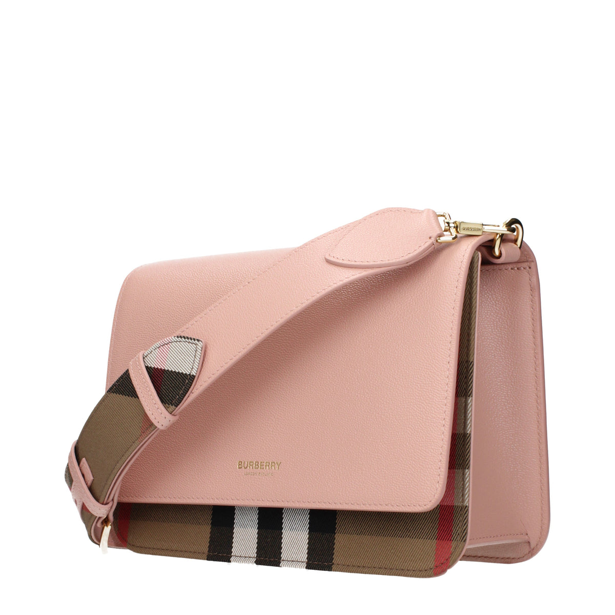 Burberry Crossbody Bags Women Leather Pink/Pink Powder