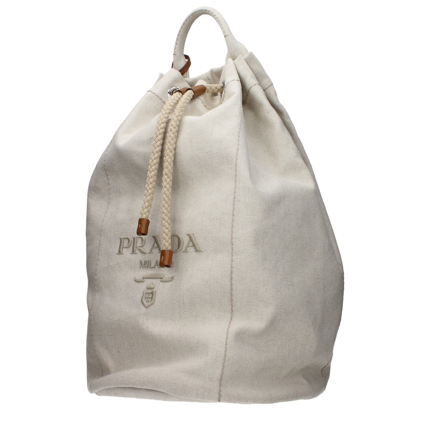 Prada Travel Bags Men Fabric  Beige/Natural