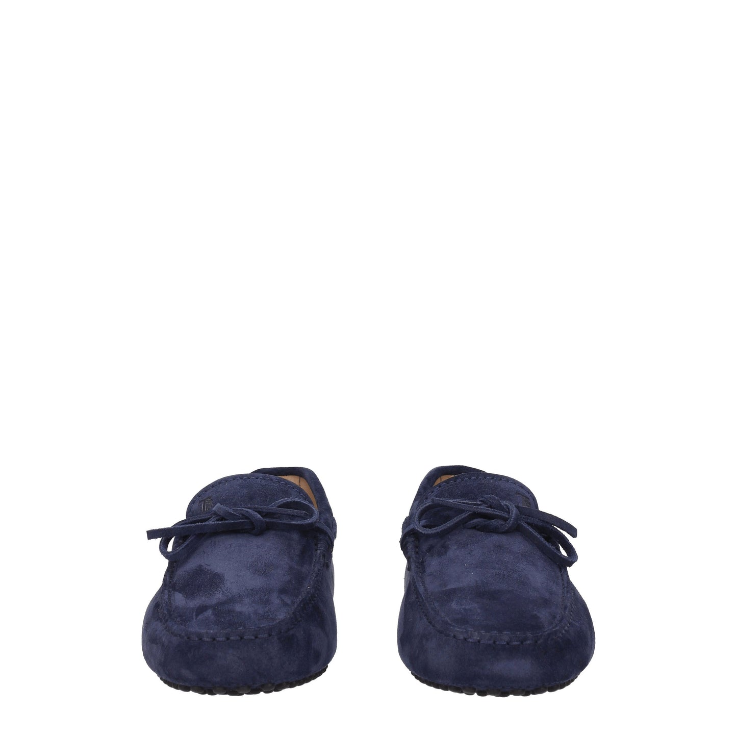 Tod's Men's Loafers in Suede Blue/Blu Galaxy