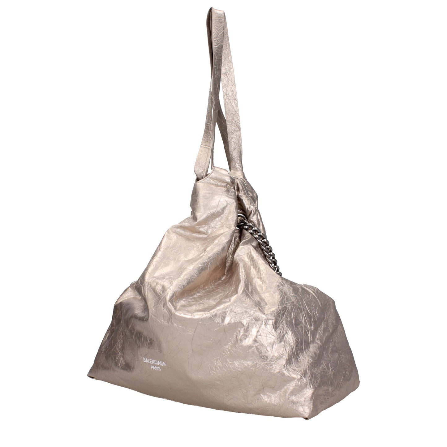 Balenciaga Shoulder Bags Women Leather Gold/Platinum