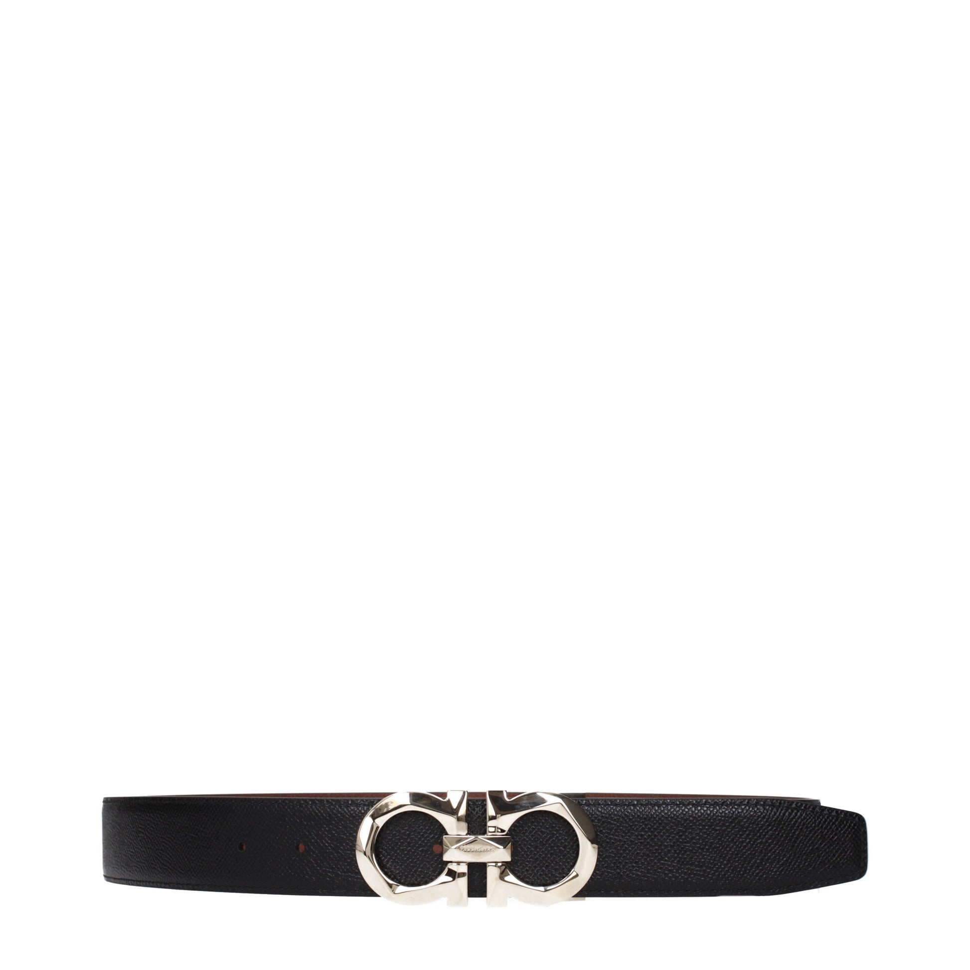Salvatore Ferragamo Belts Men Leather Brown/Black