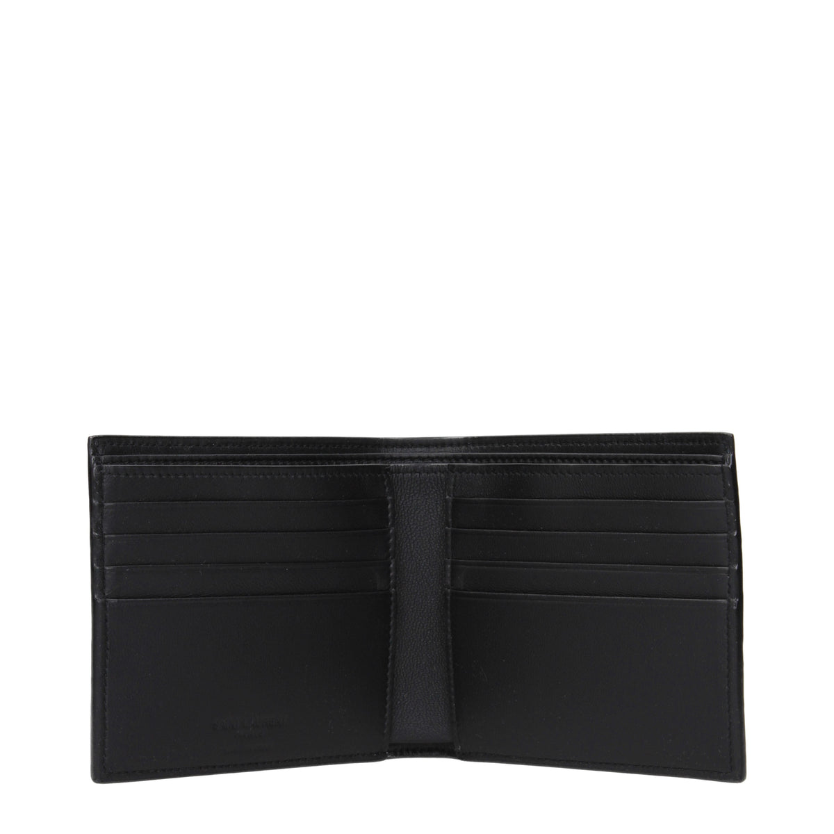 Saint Laurent Wallets Men Leather Black