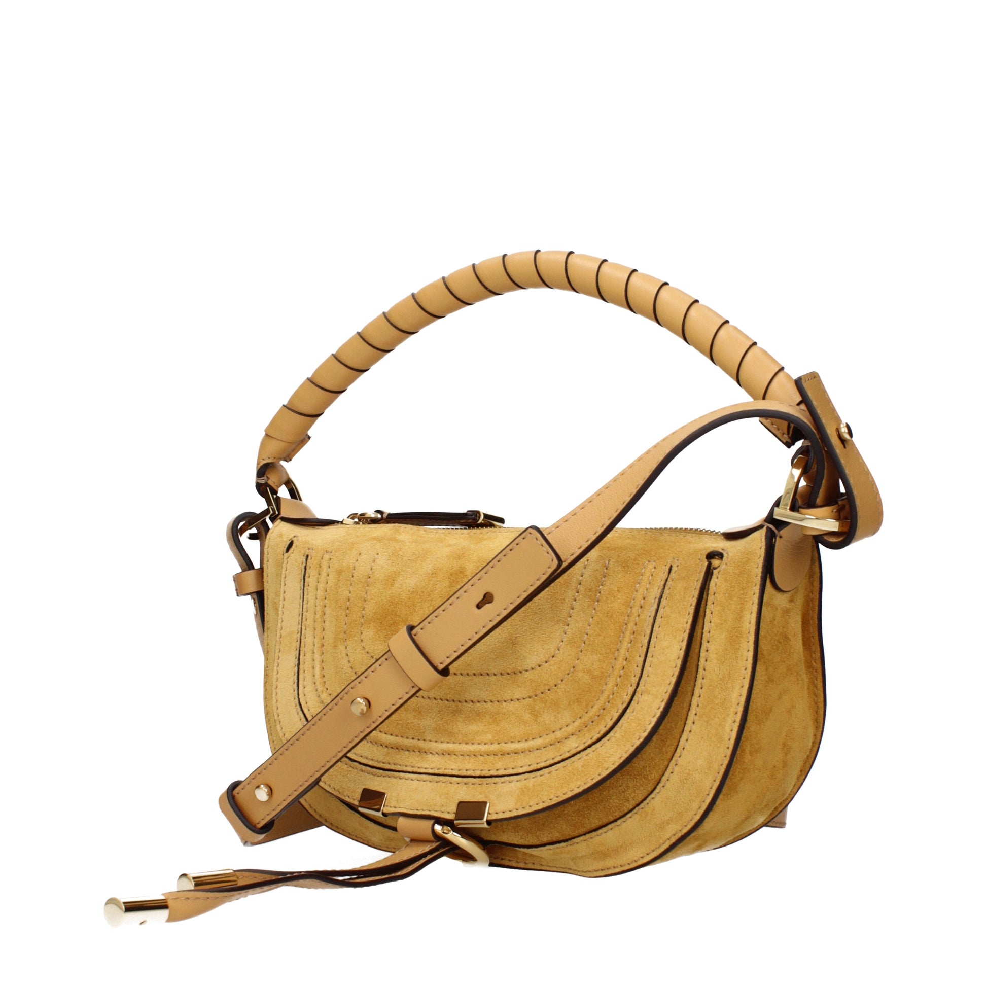 Chloé Handbags Women Suede Orange/Light Orange