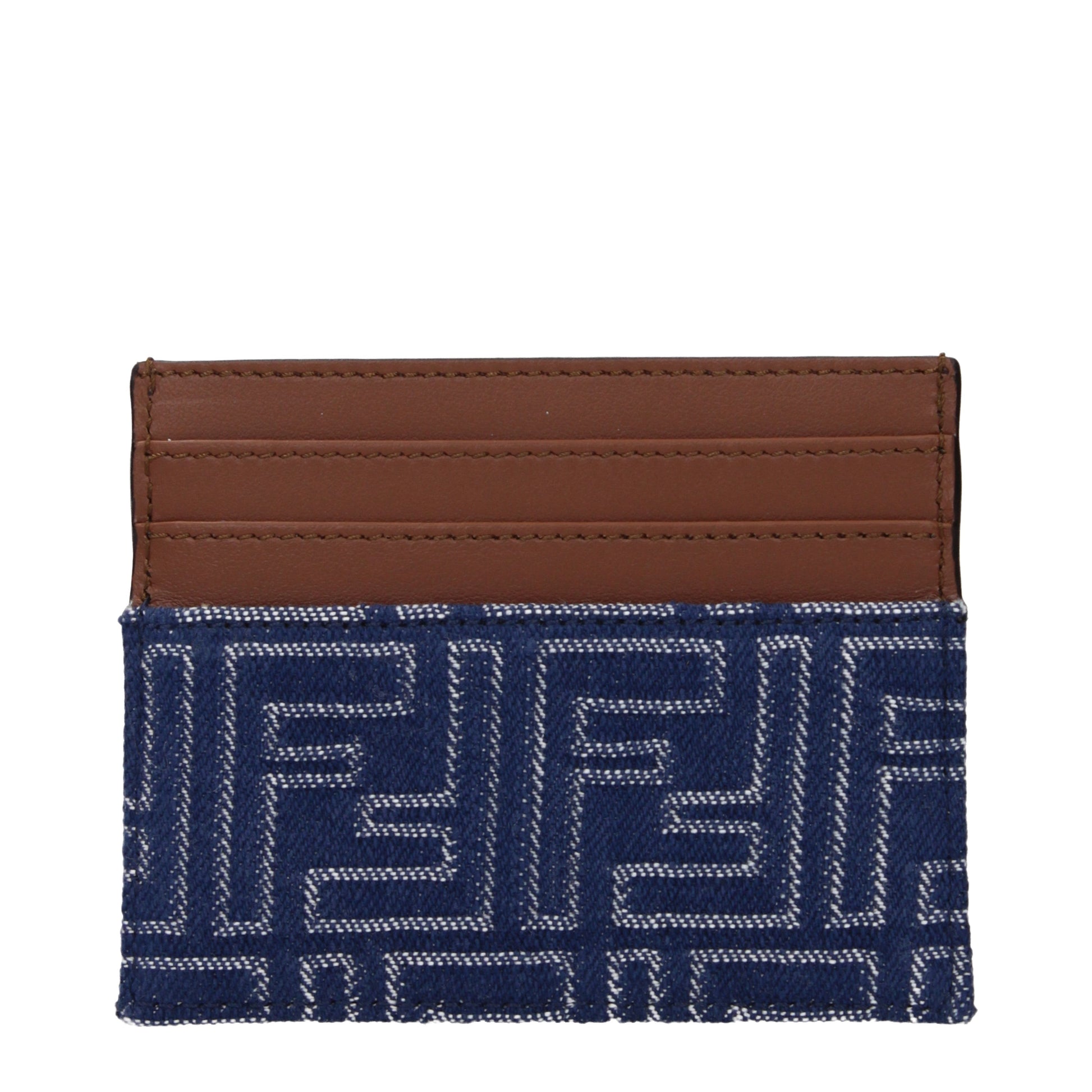 Fendi Document Holders Men Fabric  Blue/Brown
