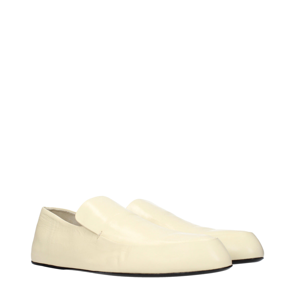 Jil Sander Loafers Women Leather Beige/Chalk